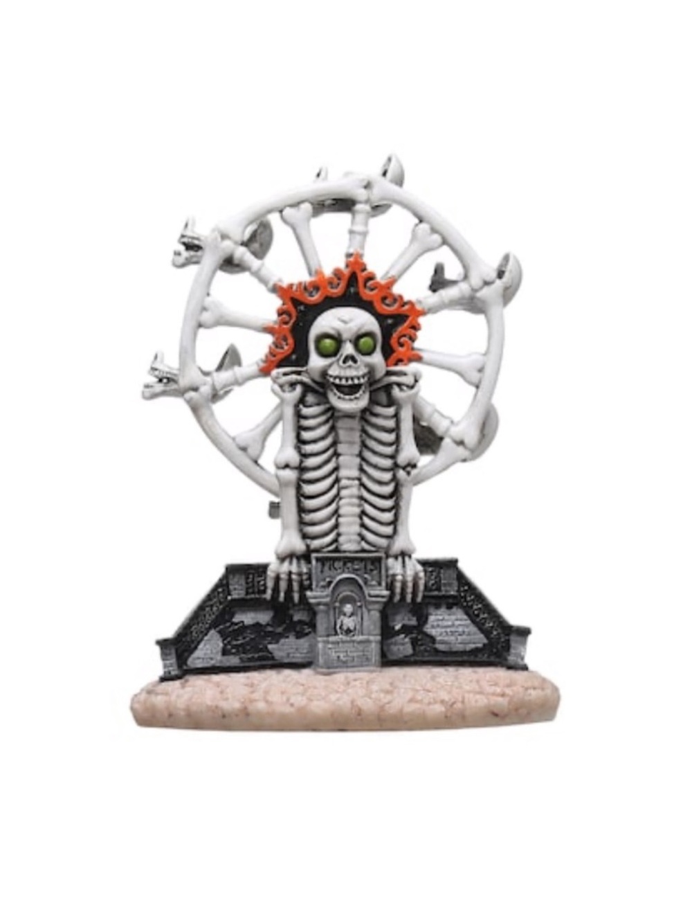 Ashland Halloween Spooky Skull Skeleton Ferris Wheel Village Decor Carnival